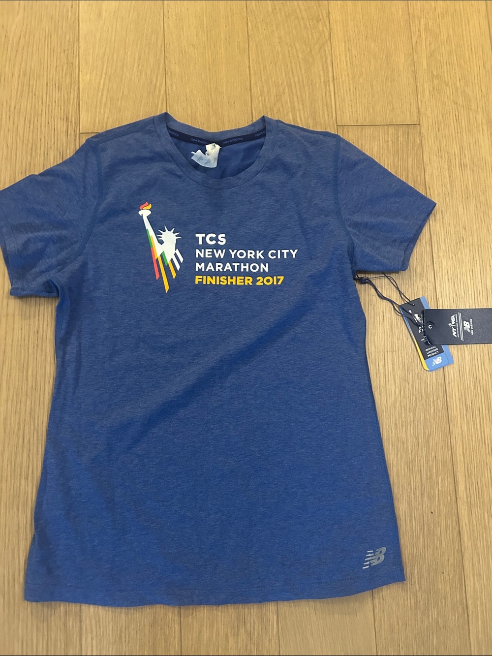 New Balance Blue TCS New York City Marathon Finisher Tee